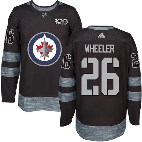 Kinder Winnipeg Jets Eishockey Trikot Blake Wheeler 26 1917-2017 100th Anniversary Schwarz Authentic